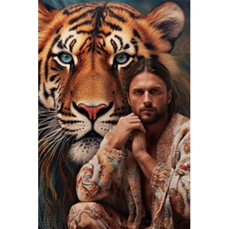 Puzzles for Adults 50 Pieces Jigsaw Puzzles Jesus and The King of The Grassland Formation Wooden Wall Art Pictures for Living Room Props Toys 7.9 x 5.9 in