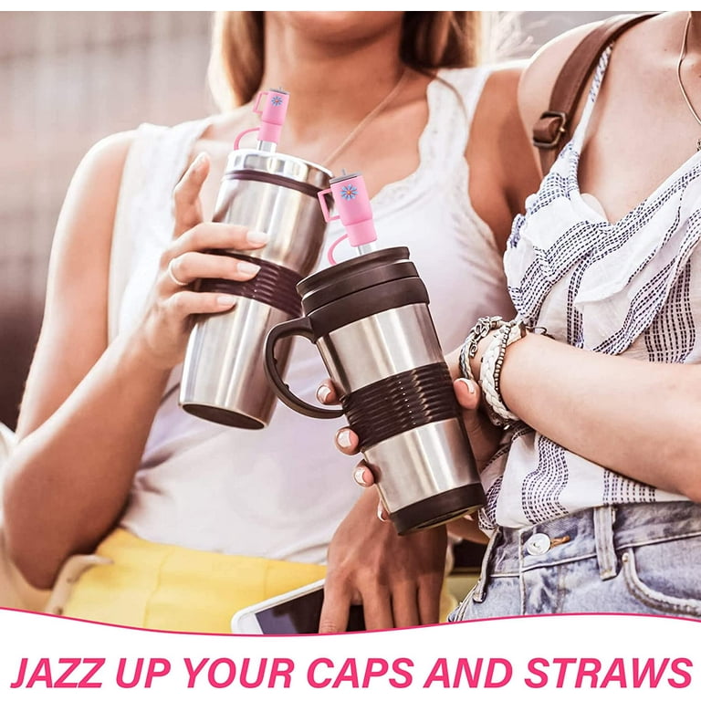 4Pcs Straw Cover Cap fit with Stanley Cup, Silicone Straw Stopper  Compatible with Stanley 30&40 Oz Tumbler with Handle and Straw - AliExpress