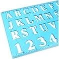 thumbnail image 2 of Juego de plantillas del alfabeto, plantillas de letras, varios tamaños, regla numérica para aprender, pintar y hacer álbumes de recortes, 2 of 5
