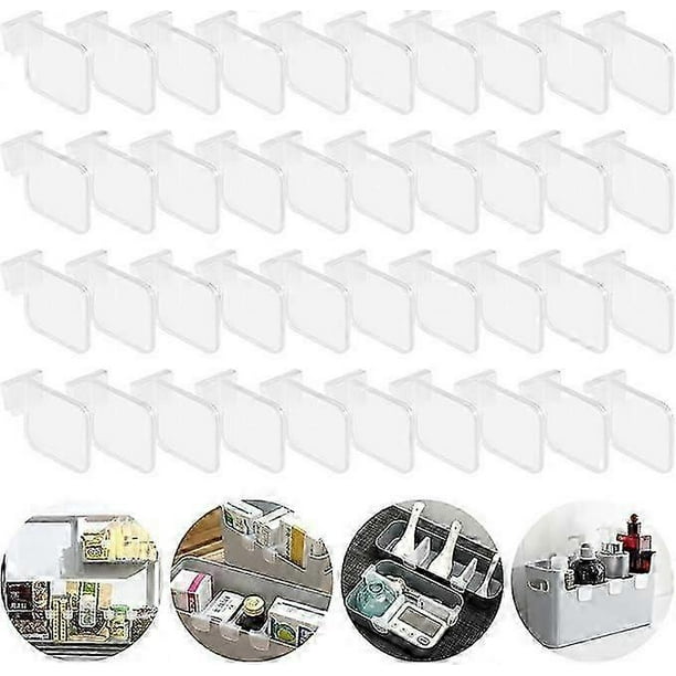 Refrigerator partitions, 40 pcs refrigerator side door storage compartments, transparent plastic dividers for kitchen, refrigerator and household item