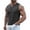 Mens Tank Tops Dark Gray, variant on Gym Shirt Men Henley Sleeveless Button Solid Color Muscle T-Shirt Athletic Tank Tops Fathers Day Gift