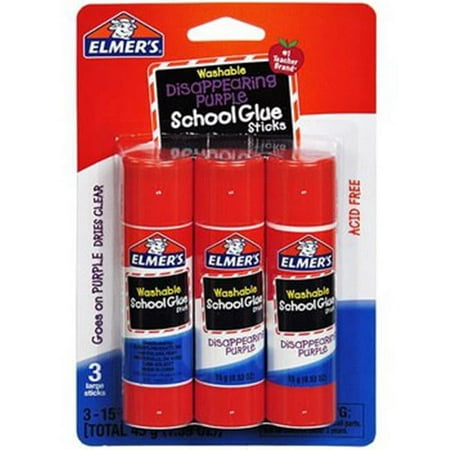 Elmers 2318954 15 g Glue Sticks, Clear - 3 Count & Case of 48