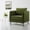 Green, variant on Mid-Century Modern Accent Chair with 1 Pillow and Metal Legs, Comfy Velvet Armchair for Bedroom, Office, Reading Room, Black