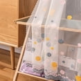 thumbnail image 4 of Curtains and Drapes, Rod Pocket & Back Tab semitransparent with Light Through Vertical Window Treatments for Sliding Glass Door & Living Room (Include Telescopic Rod), 4 of 5