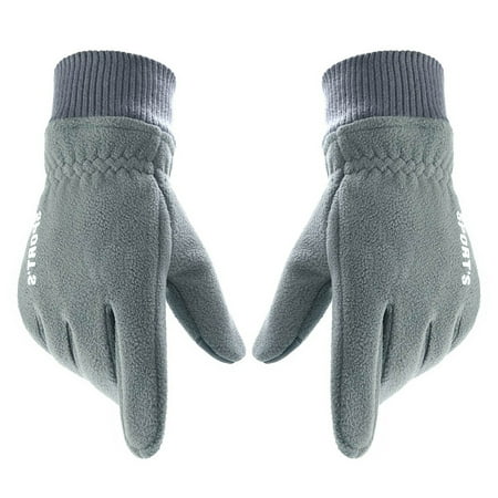 

YOZUMD Winter Gloves 1 Pair Winter Gloves Skin-friendly Wear Resistant Fleece Unisex Touch Screen Working Gloves for Women