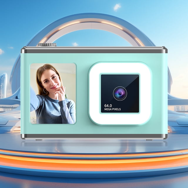 Ganfancp Cámara Digital Hd Lente Estudiante Fiesta Ccd Tarjeta Cámara con Luz Inteligente Filtro de Belleza Rebajas Hoy Liquidación 1X Cámara 1X Manual 1X Cable de Carga 1X Cordón 1X Funda de Tela 1X