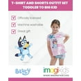thumbnail image 3 of Bluey Peplum T-Shirt and French Terry Shorts Outfit Set Little Kid, 3 of 5