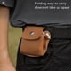 thumbnail image 4 of Bolsa de forraje para acampar al aire libre, bolsa de cinturón de cuero impermeable, bolsa de frutas para colgar en la cintura, bolsa de herramientas, jungla, 4 of 5