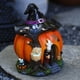 thumbnail image 3 of Decoración de Halloween, estatua de casa de bruja de Halloween, estatuilla de resina brillante o truco, adorno de escritorio, decoración de Halloween, compre 2 y obtenga 3, 3 of 4