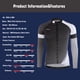 thumbnail image 5 of Venta al por mayor de KEMALOCE, camiseta de ciclismo 100 % poliéster para hombre, camiseta de secado rápido para bicicleta, ropa de ciclismo de carretera de manga larga para primavera, camiseta de bic, 5 of 5