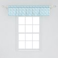 thumbnail image 2 of Ambesonne Cartoon Window Valance, Composition of Footprints, 54" X 12", Pale Blue White, 2 of 3