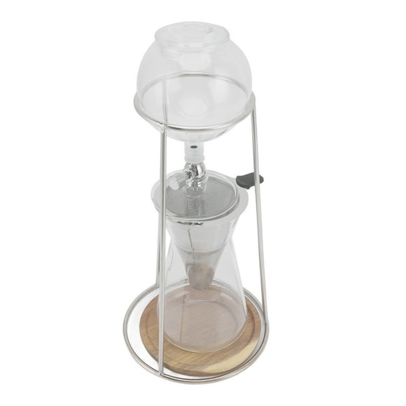 Drip Tower Coffee Maker, 600ml Stainless Steel Iced Drip Coffee Maker Elegant Design For Cafe