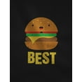 thumbnail image 2 of Best Friends Set BFF Hoodies Set Burger & Fries Junk-food Matching Couple Hoodie Burger Black X-Large / Fries Black Large, 2 of 6