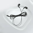 thumbnail image 4 of Auriculares intrauditivos con conector de 3,5 mm para MP3/MP4, graves potentes y línea de tela (plateados), 4 of 7