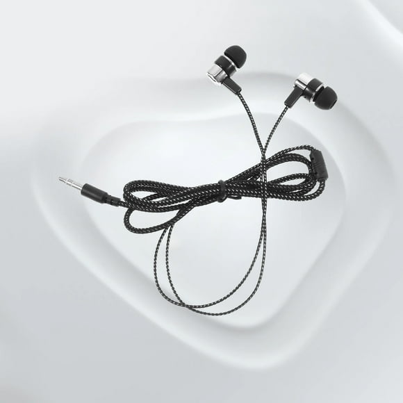 Luxshiny Auriculares in-Ear Con Cable De Tela Y Cancelación De Ruido Para Uso Diario En Plata