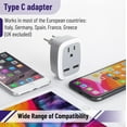 thumbnail image 5 of Bates- European Travel Plug Adapter, Adapter with USB, European Plug Adapter, US to Europe Plug Adapter, 5 of 9