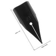 thumbnail image 2 of OULII 10Pcs Black Metal Fountain Pen Nibs Replacement Tips for Daily Writing and Lettering, 2 of 7