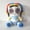 Pamni 26cm, variant on Colorful Jester Character Stuffed Doll, Striped Outfit Jester Plush Toy, Soft Cartoon Plush Gift for Kids & Collectors
