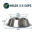 thumbnail image 4 of Our Pets 2040011380 Durapet No-Tip Pet Bowl - Large, 4 of 4
