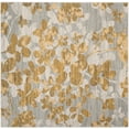 thumbnail image 2 of SAFAVIEH Evoke Pavel Floral Flowers Area Rug, Grey/Gold, 6'7" x 6'7" Square, 2 of 6