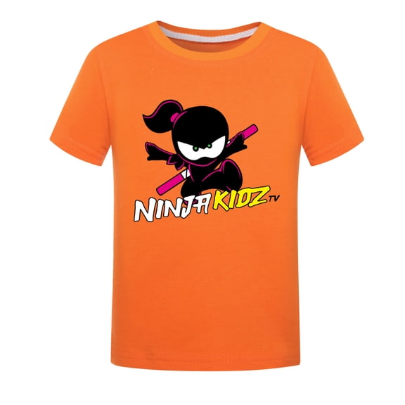 Teens Kids Boys Girls Ninja Kidzs Anime Cartoon Graphics Printed Costume Casual T-Shirts Summer Short Sleeve Crewneck Breathable Shirt Soft Sport Tops Party Tees Cotton Clothes Birthday Gift 4-13