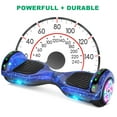 thumbnail image 4 of LIEAGLE Hoverboard with Hoverkart Set, 6.5" Tires 7.5mph & 6 Miles Self Balancing Scooter with Bluetooth and LED Lights, Great Gift, 4 of 8