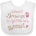thumbnail image 3 of Inktastic Gymnast Future Girls Baby Bib, 3 of 4