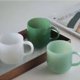 thumbnail image 2 of Retro white jade milk glass high temperature resistant colored glass high color coffee cup small drink cup large capacity, 2 of 4