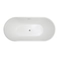 thumbnail image 4 of Chand 59 in. Acrylic Flatbottom Freestanding Bathtub in White, 4 of 7