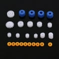 thumbnail image 2 of Accesorios de juguete, 26 piezas de engranaje de eje helicoidal de husillo de plástico Engranaje de plástico Eficiencia óptima, 2 of 7