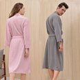 thumbnail image 2 of Bata de pijama de pareja Premium, bata Unisex elegante y cómoda para Spa, bata de Hotel suave y absorbente, 2 of 5