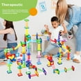 thumbnail image 3 of PicassoTiles Marble Run Magnetic Tiles for Kids – 200PCS STEM Educational Construction Building Blocks Race Track Toy Set, 3 of 8