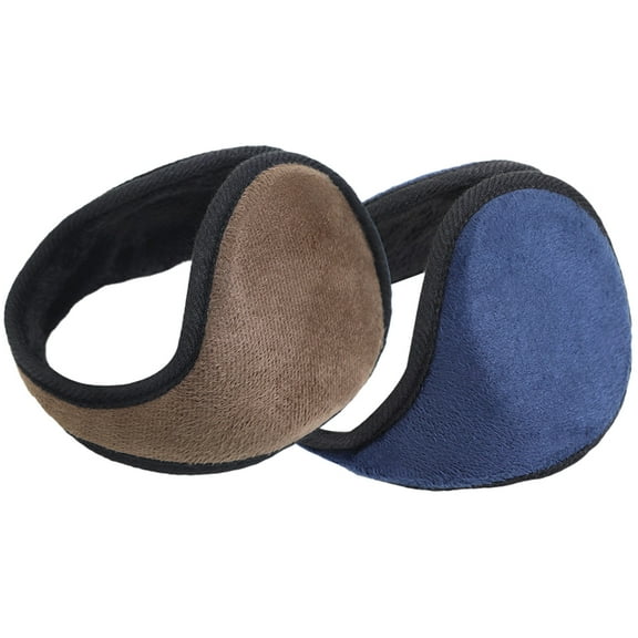 NICEXMAS 2Pcs Soft Plush Ear Warmers Comfortable Windproof Ear Covers for Skiing Golfing