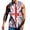 White, variant on Men Tank Tops Men's National Day Full Pattern Print Plus Size Round Neck Spring Summer Vest Red M
