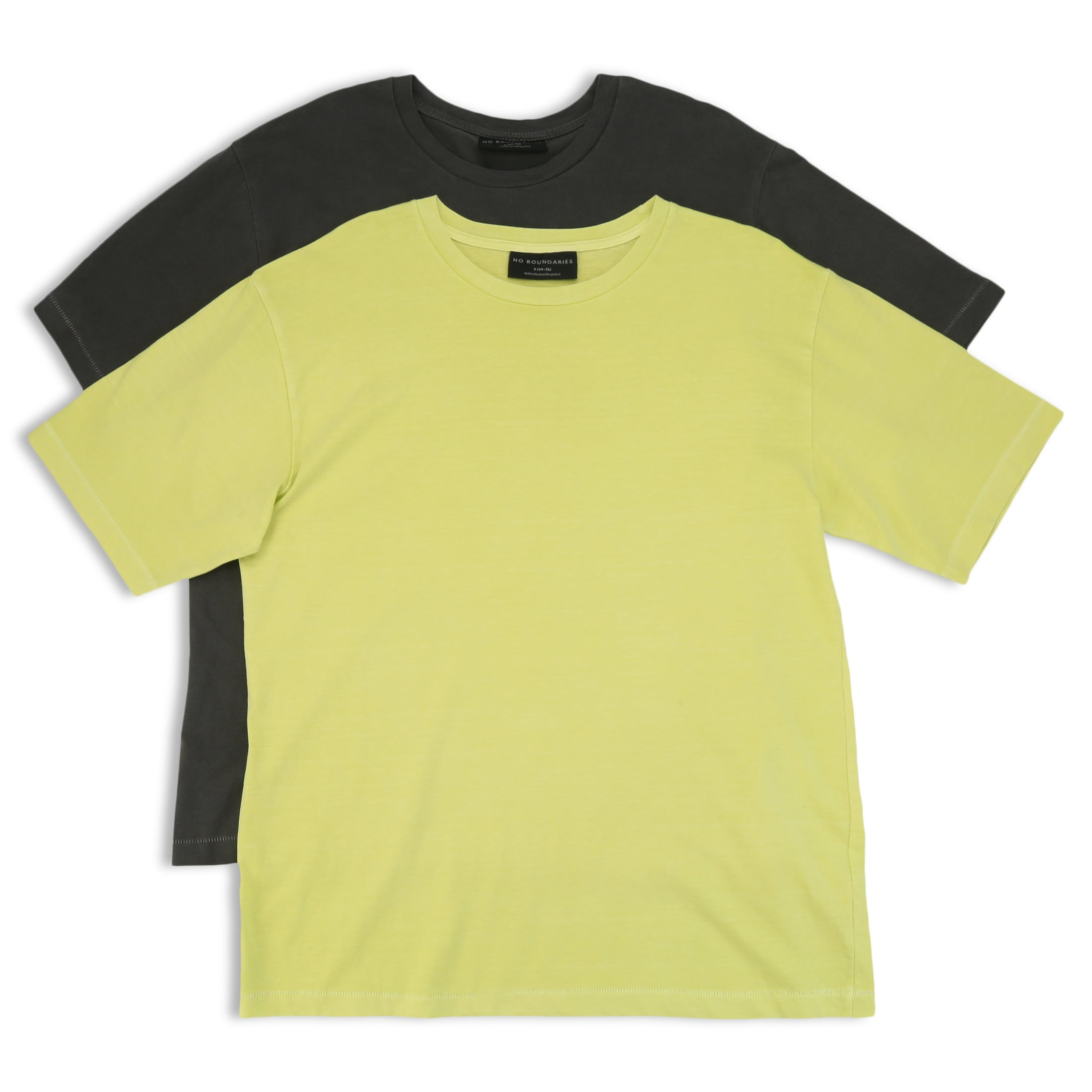 No Boundaries Men's and Big Men's Oversized TShirts, 2Pack