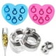 thumbnail image 1 of Paquete de 2 moldes de fundición de resina epoxi de silicona con anillo de diamante para hacer joyas y colgantes, regalo Ideal para el día de San Valentín, manualidades, 1 of 5