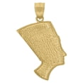 thumbnail image 5 of Auriga Fine Jewelry 10K Yellow Gold Textured Nefertiti Egyptian Charm Pendant for Women, 5 of 5