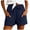 Navy, variant on vigerkar Summer Shorts Casual High Waist Drawstring Shorts with Pockets, Lightweight Baggy Beach Vacation Shorts, Resort Lounge Bottoms, Going Out Comfy Trendy (Mint Green, XL)
