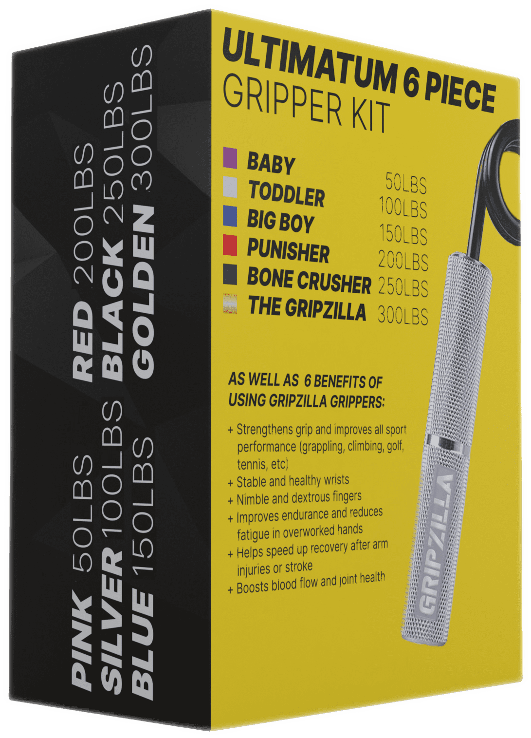 Buy Gripzilla ULTIMATUM Hand Grip Strengthener Workout Kit, 50300LB