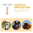 thumbnail image 2 of 2 Pcs Undercoat Rake for Dogs and Horses, Non-Slip Wooden Handle Steel Comb for Medium Large Pets Grooming, 2 of 8