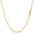 thumbnail image 1 of 14k Yellow Gold Cable Link Chain Necklace, 1.9mm, 30", 1 of 5