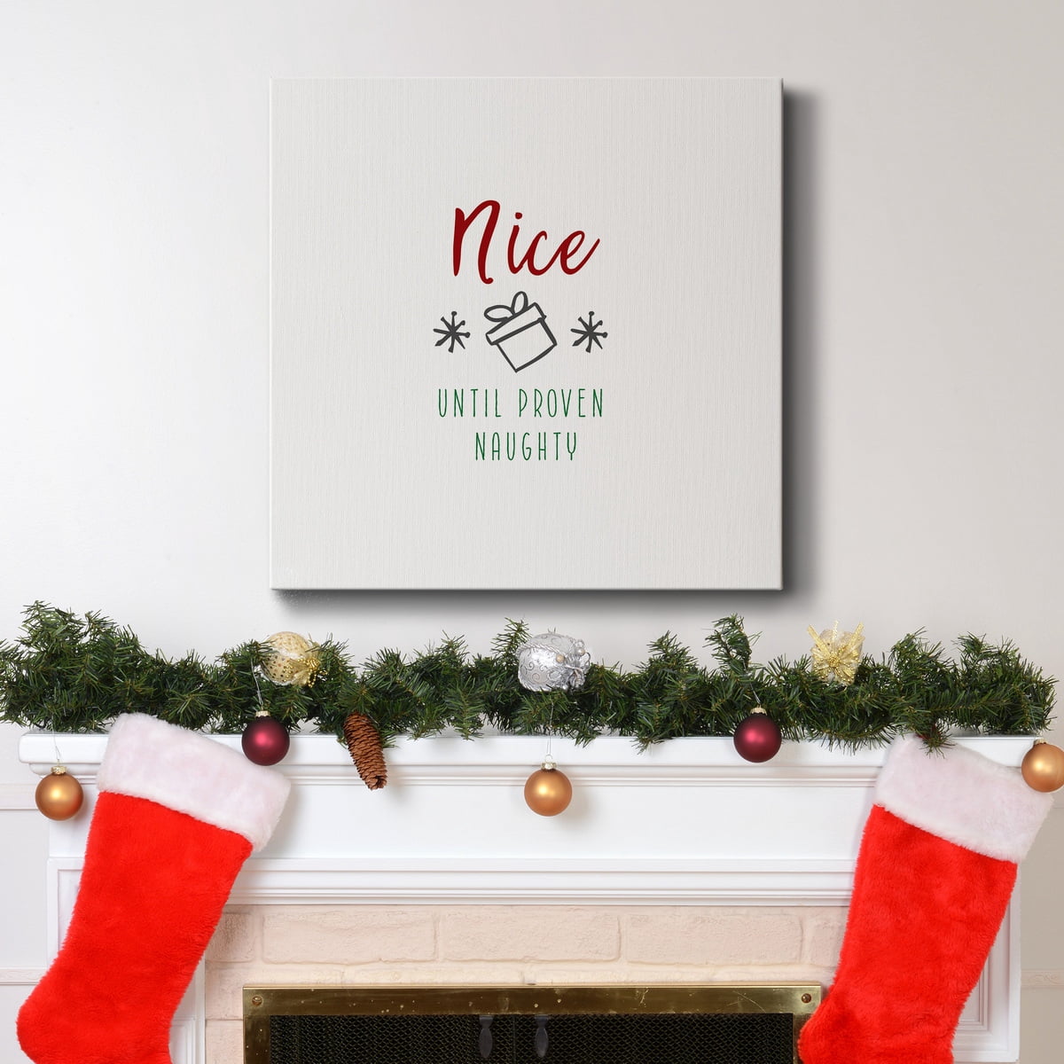 Navidad alegre - Premium Gallery Wrapped Canvas - Ready to Hang