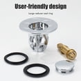 thumbnail image 1 of Tapón de drenaje universal, tapón de fregadero de acero inoxidable Tapón de drenaje Optimizado para la excelencia, 1 of 11