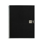 Miquel Rius M Original 1 Subject Notebook, Lined 11" x 8.5", 80 Sheets Heavy Weight Paper, 3 Hole Punched, Micro-Perforated, Black/Gray Polypropylene Cover