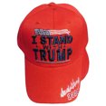 thumbnail image 6 of I Stand With Trump Signature 2024 Red Adjustable Embroidered Cap Hat, 6 of 6