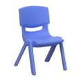 thumbnail image 1 of Blue Plastic Stackable School Chair with 10.5'' Seat Height, 1 of 5