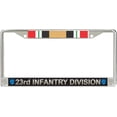 thumbnail image 1 of 23rd Infantry Division Iraq Veteran Service Ribbon License Plate Frame, 1 of 1