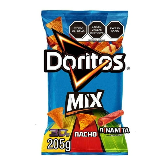 Botana Doritos mix queso chile y limón 205 g