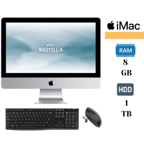 Pre-Owned Apple iMac 21.5" MNDY2LLA A1418 Core I5 8GB 1TBH (2017) Bundle mouse and keyboard included Grade A