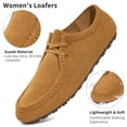 thumbnail image 4 of Ecetana Loafers for Women Suede Slip on Work Flats Shoes Womens Dressy Casual Walking Shoes, 4 of 8